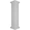 Ekena Millwork 10"W x 48"H Corner Newel Post with Panel, Flat Capital & Base Trim (Installation kit included) NWL10X48CPF0B0 - alternate 7
